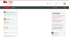Desktop Screenshot of moodle.unak.is